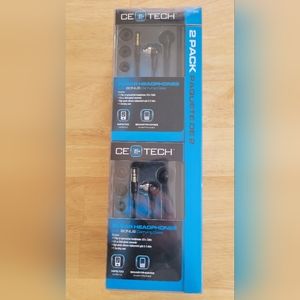 New in packaging in ear headphones with case